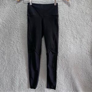 Fabletics Leggings Women Black Mesh Accents